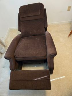 Brown Fabric Recliner