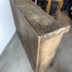 Large Custom Wooden Table And Small Side Table