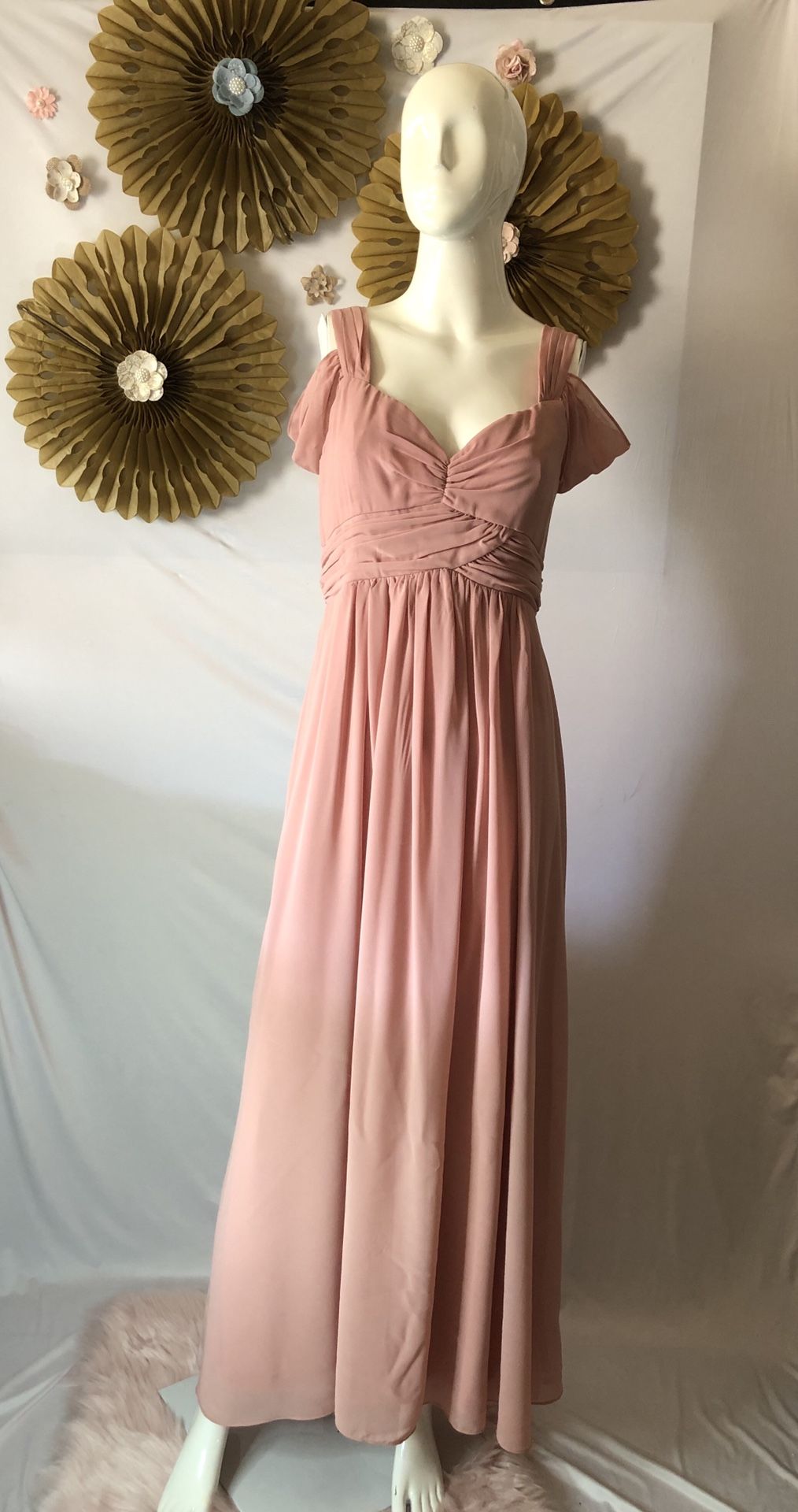 NEW PINK BLUSH LONG DRESS Pink Blush in Medium,large