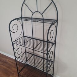 71" Tall 30.5" Wide Folding Bakers Rack 4 Shelfs