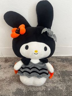 Sanrio My Melody Limited Edition Talking Washable Rabbit Plush Black/White