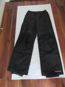 Men's Small Black snow Pants, Black Dot