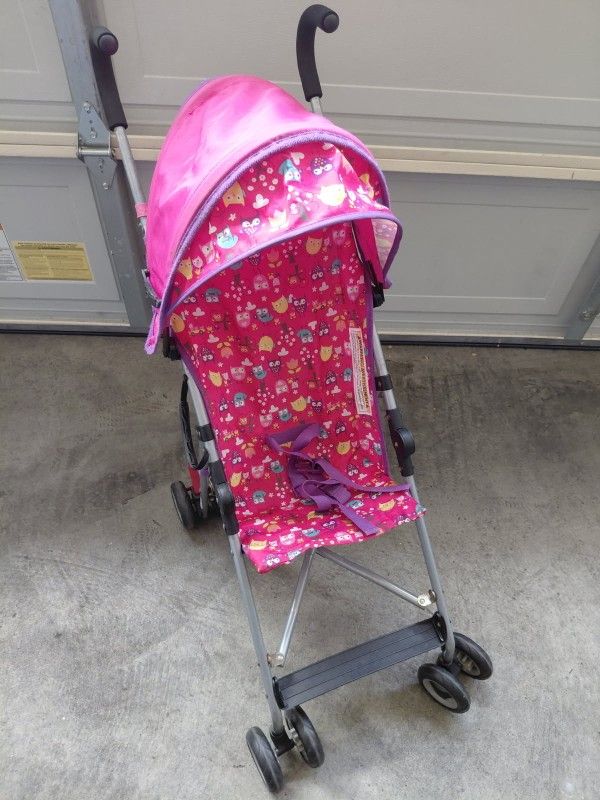 Pink Stroller With Shade
