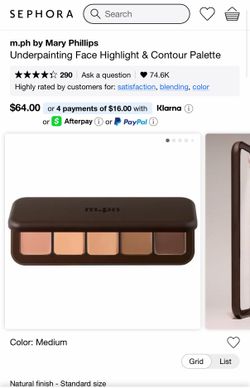 m. ph by Mary Phillips Underpainting Face Highlight & Contour Palette