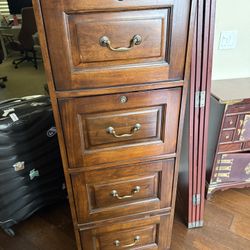 Wood File Cabinet For Sale