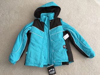 GIRLS FAUX FUR 4 in 1 SYSTEMS JACKET