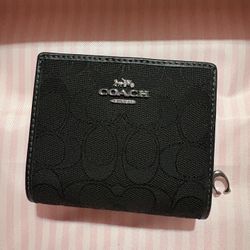 Coach Snap wallet Signature Canvas - Black