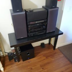 Pioneer Surround Sound System And Sub 