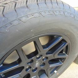 4 Used 20X8.5 Black OEM Ford F150 Rims & 275 60 20 Hankook A/T Tires  