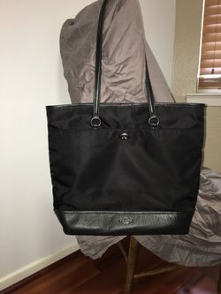 Authentic Black Large Coach Shoulder Bag