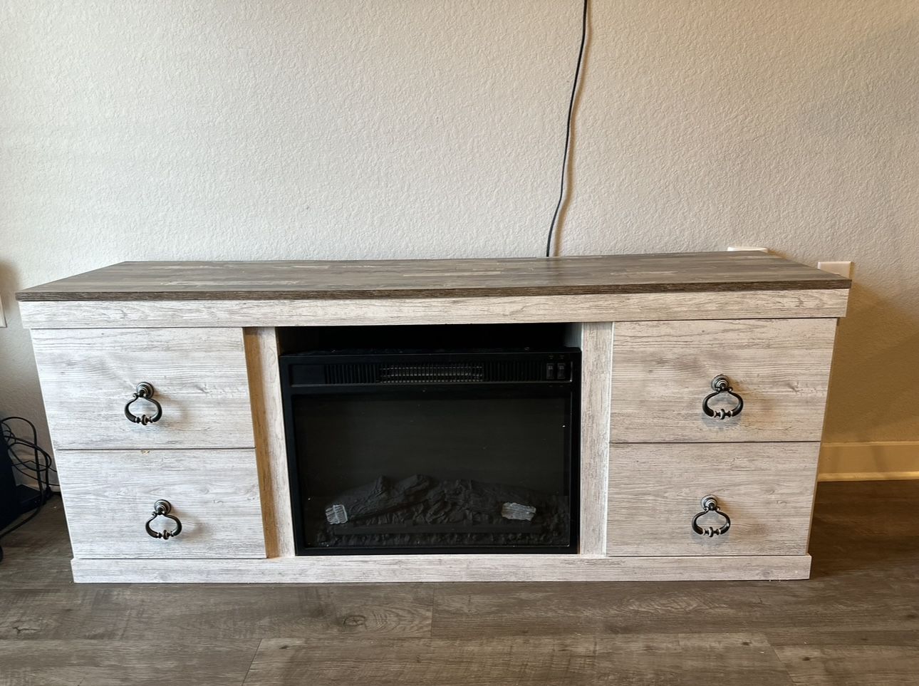 Rustic TV Stand / Fireplace Console (Insert Not Included)