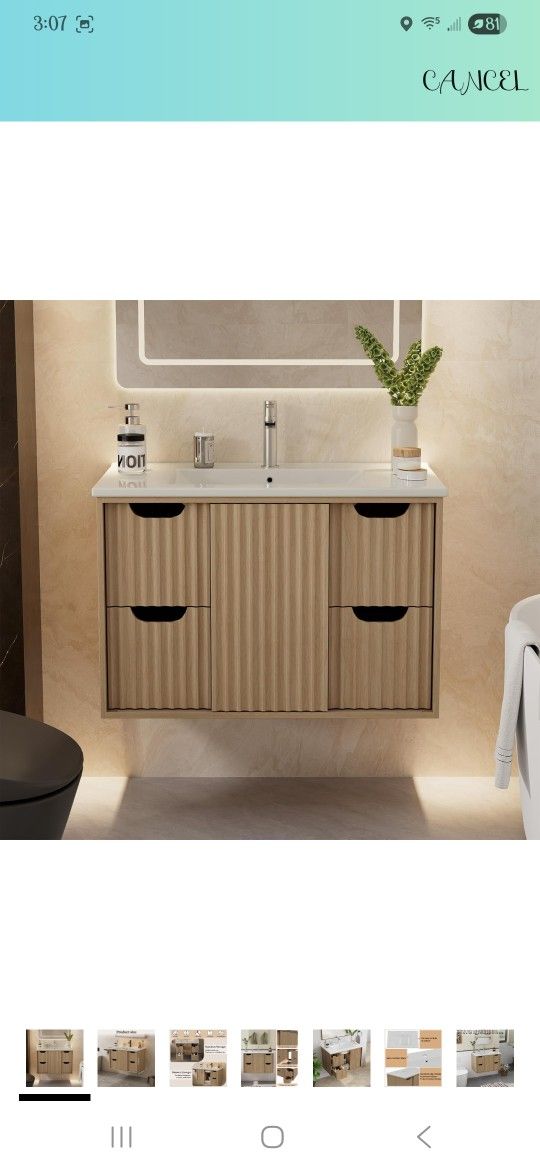 30 Inch Floating Bathroom Vanity