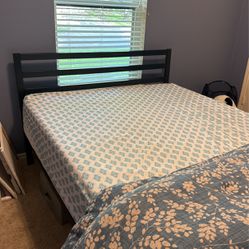 Queen Firm Mattress with bed frame