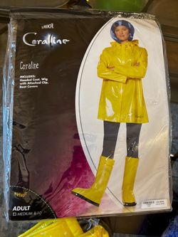 Coraline Costume Size M Adult 8-10