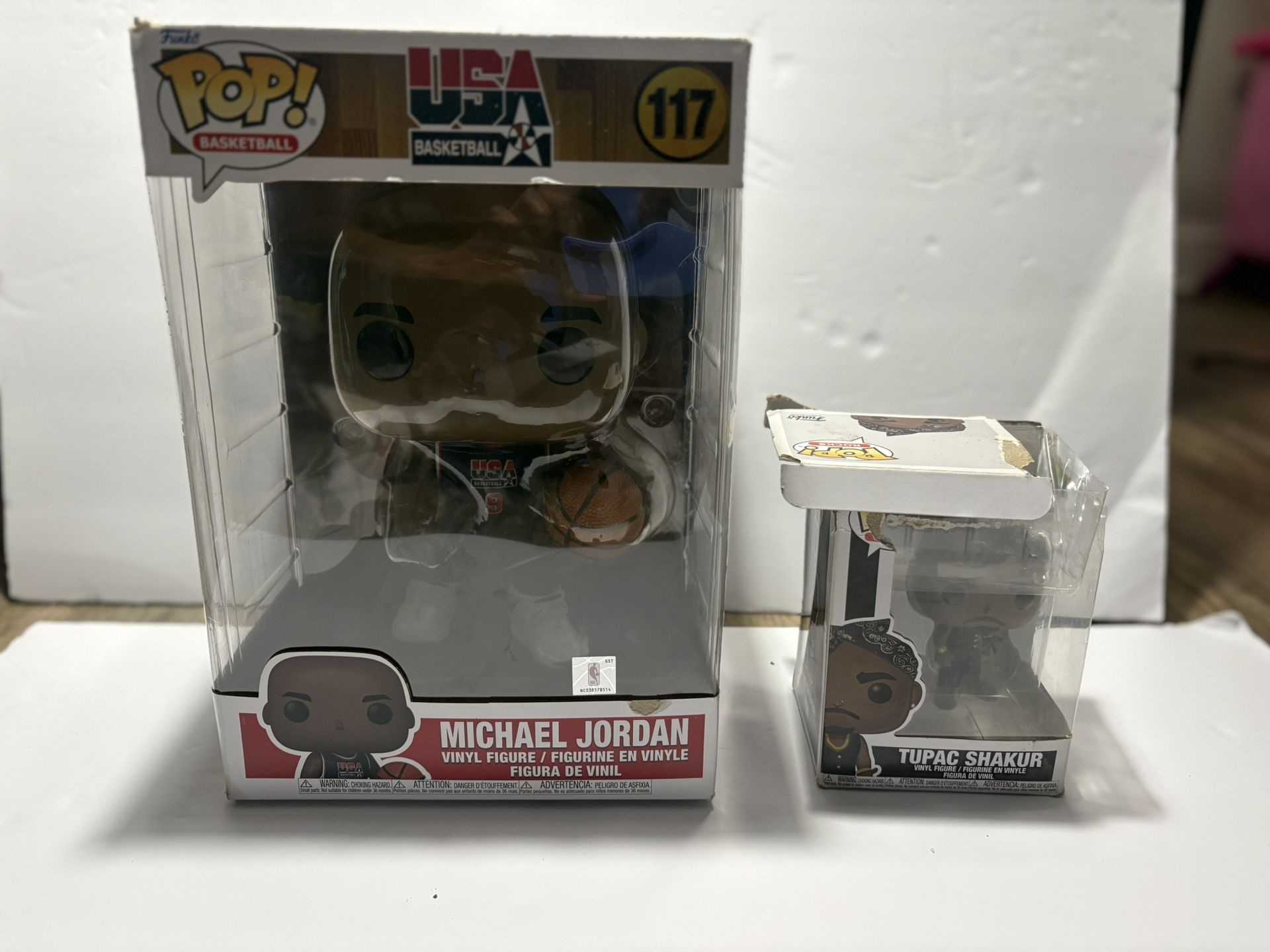 Micheal Jordan And Tupac Funko