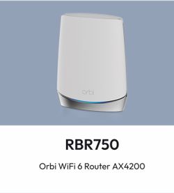 Netgear Orbi RBR750 WiFi 6 Router AX4200