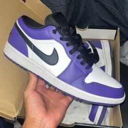 Jordan 1 Low Court Purple 