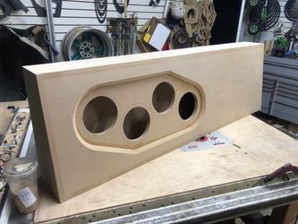 4 6.5s subwoofer enclosure (box) for obs Silverado