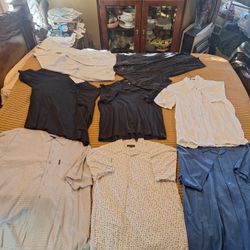 LOT OF MEN'S SHORT-SLEEVED SHIRTS 