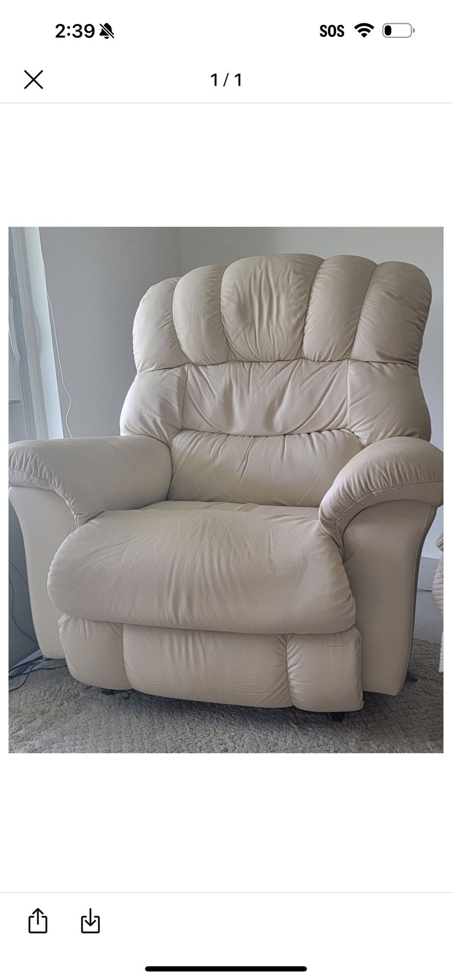 Rocking Recliner w/ Head Rest and Lumbar By La-Z-Boy Furniture