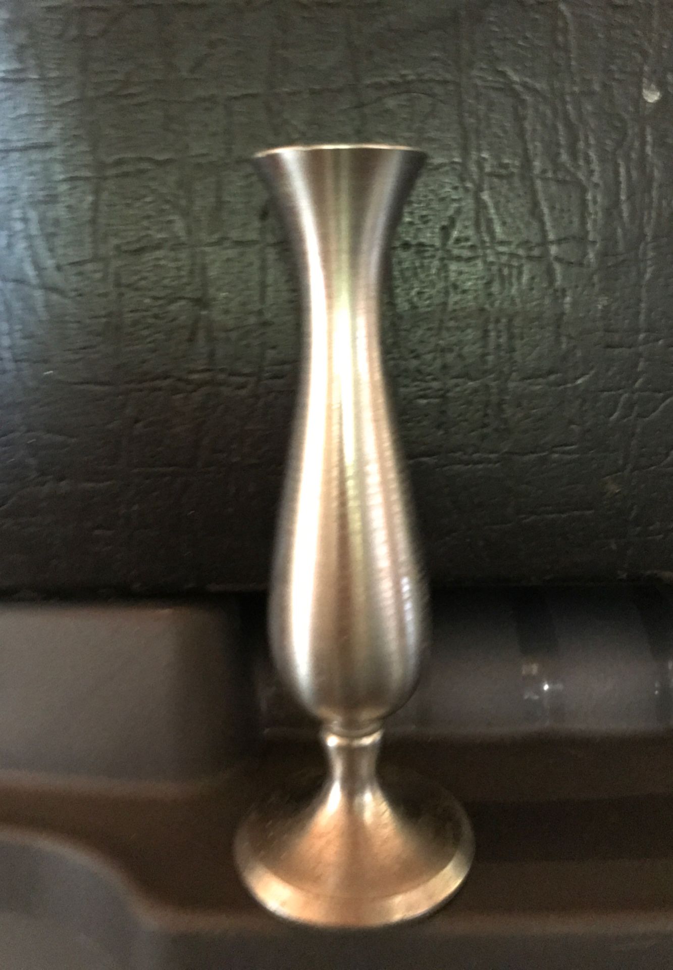 Vintage Pewter Bud vase