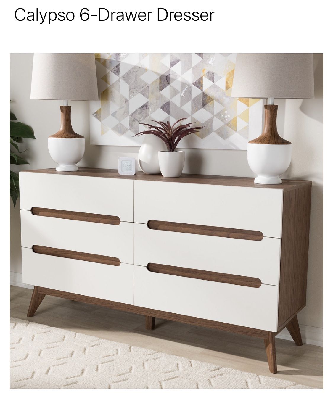 Macy’s Mid-Century Modern Dresser and Nightstand