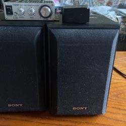 Sony Bookshelf Speaker With Amplifier 