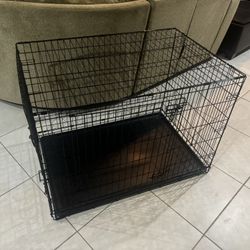 Large pet crate dog cage kennel 42” long 28” wide 30” tall double door