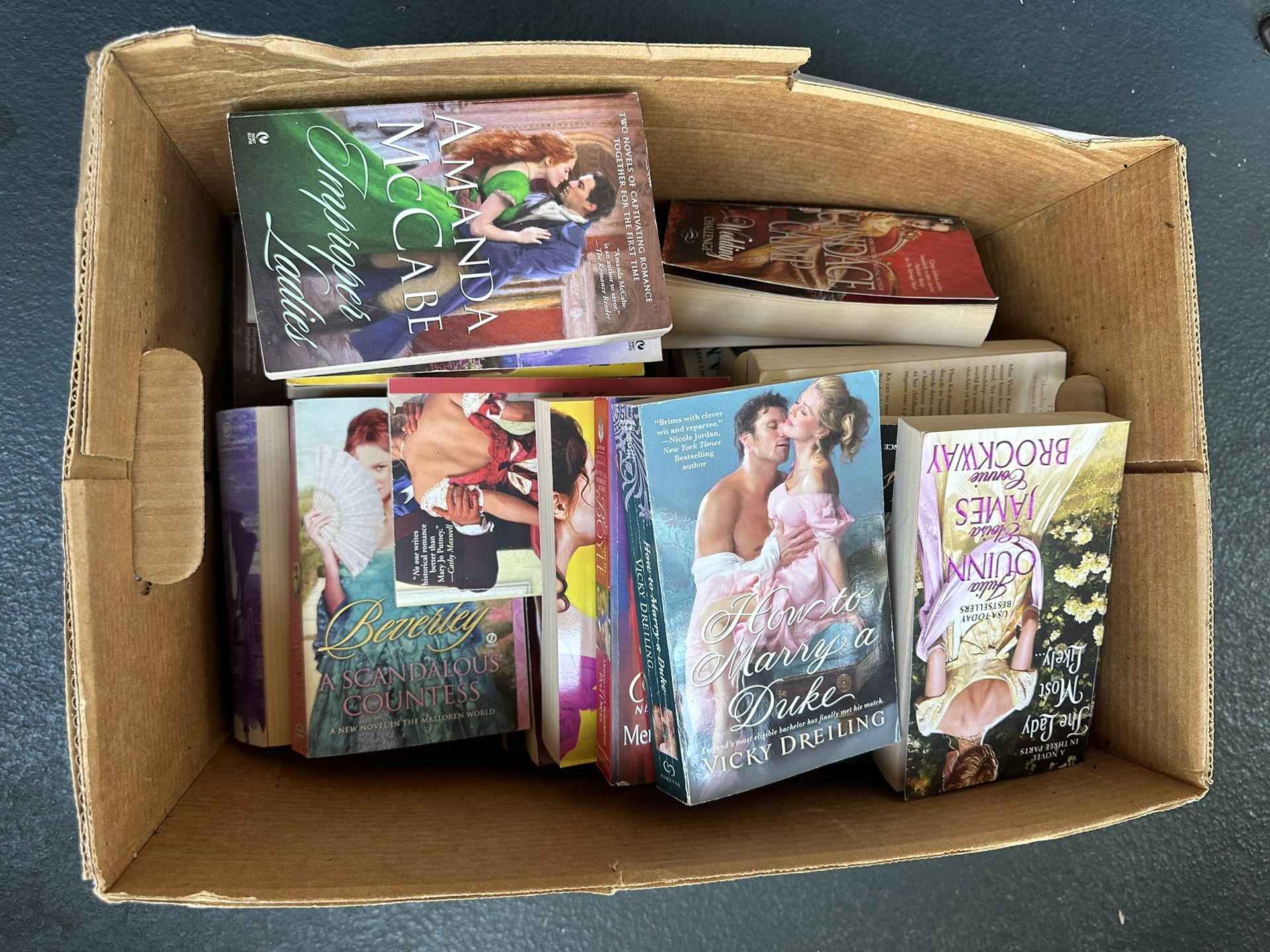 Box Of Romance Novels/Books