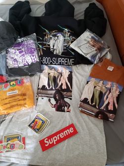 Supreme tees and hoodies