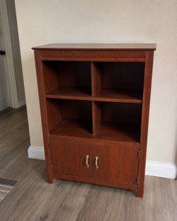 Small Entertainment Center TV Stand with Storage Cabinet