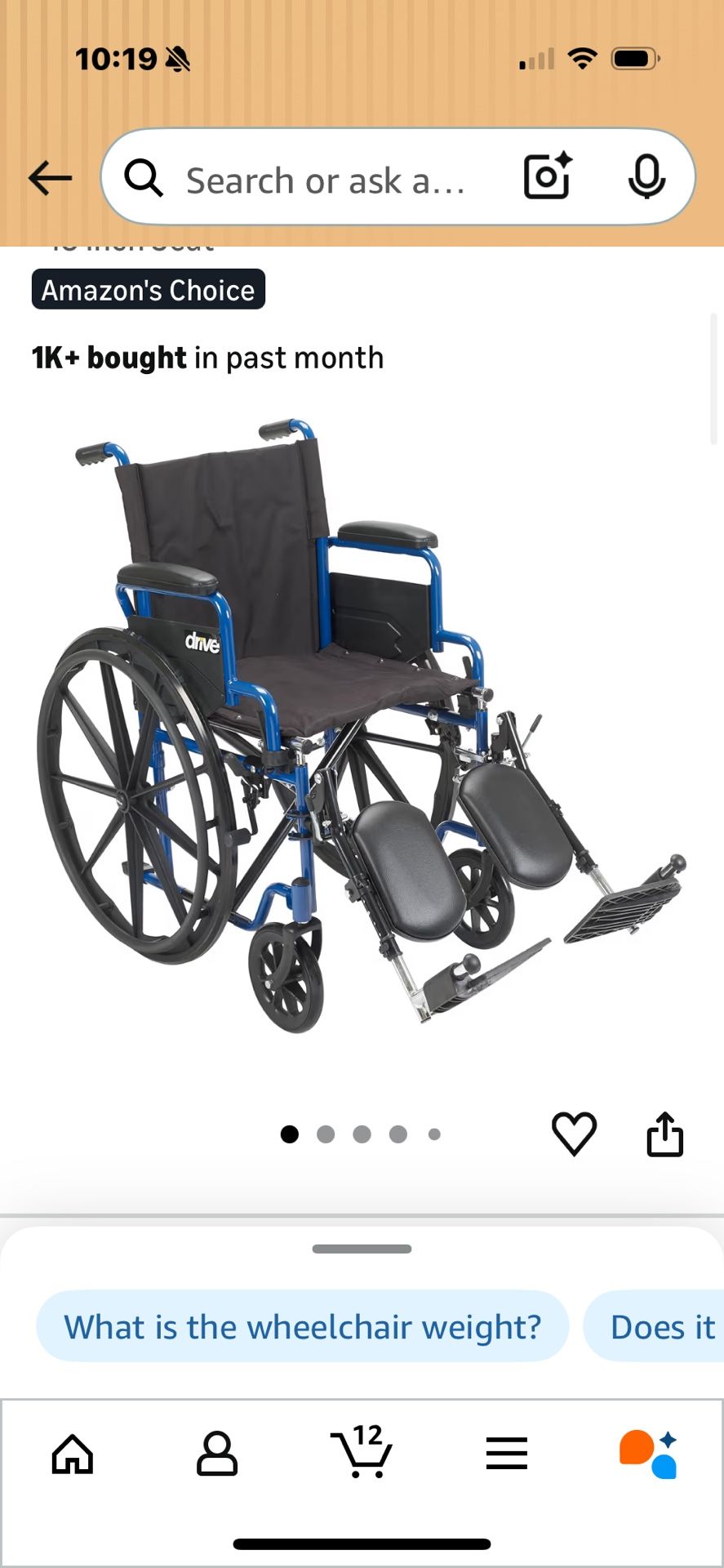 Brand new Never Used Wheelchair With Leg Lift