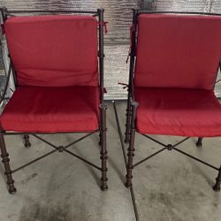 Silla De Metal. Color Café.. $20 Cada Cilla