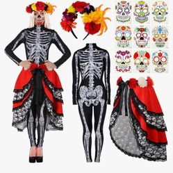 Day Of Dead Full Costume