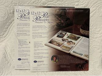 2 - Creative Memories 12” x 12” Page Protectors 16 sheets Each Scrapbooks