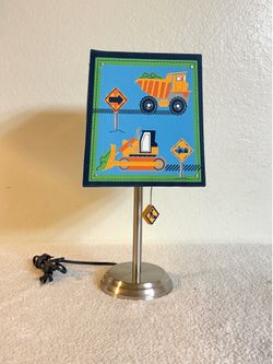 Kids Table Lamp - Construction Theme Design
