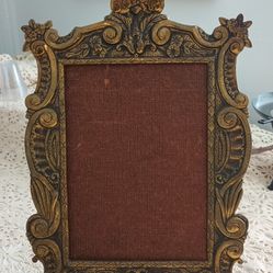 Vintage, Antique Portugal, Heavy Brass Pictures  Frame.Made In Portugal 