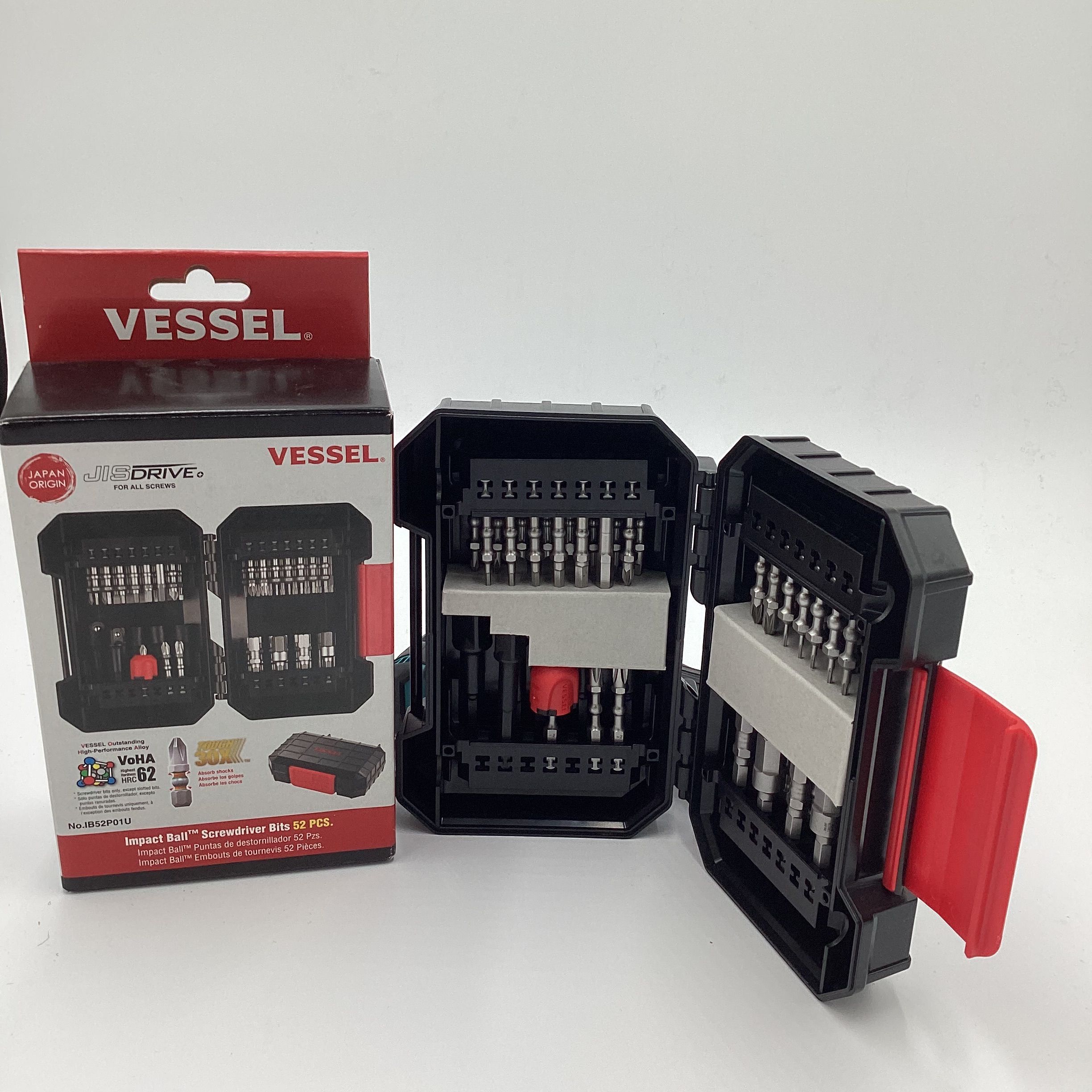 VESSEL IMPACT BALL SCREWDRIVER BITS 52pcs.**(FINANCIAMOS/WE FINANCE)**