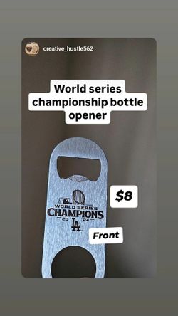 Dodgers World Series Keychain Bottle Openers