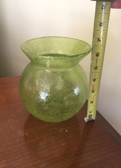 Hand blown Green Vase