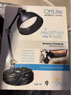 LED Desk Lamp w/ Wireless Phone Charging