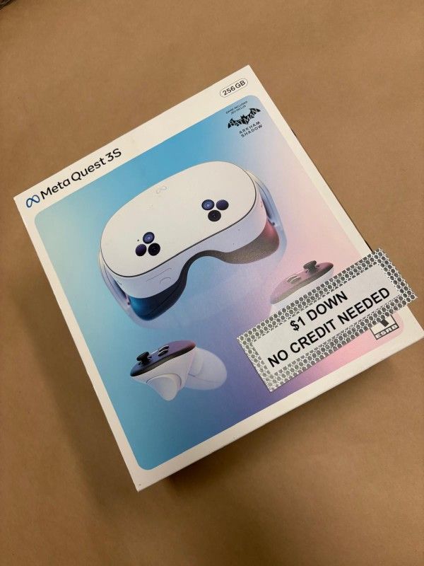 Meta Quest 3s Brand New Gaming Console - Only $1 Today Pay The Rest Later!