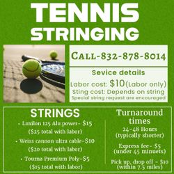 Tennis Racket Stringing