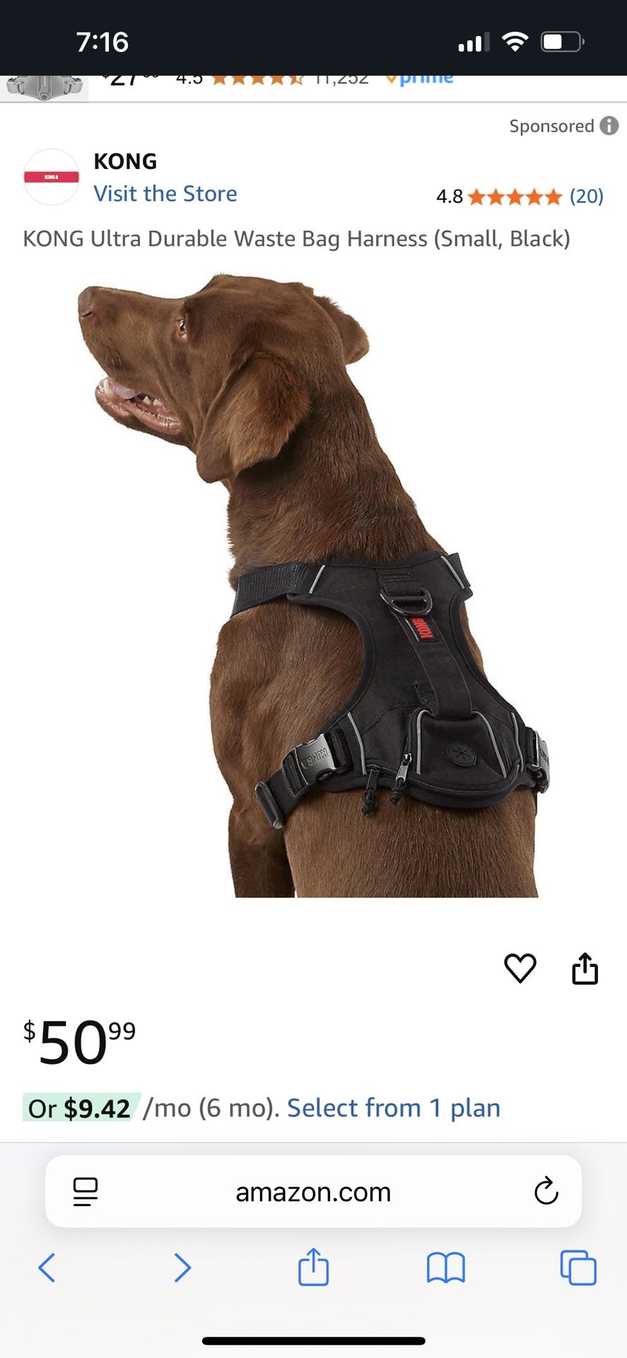 KONG Ultra Durable Dog Harness
