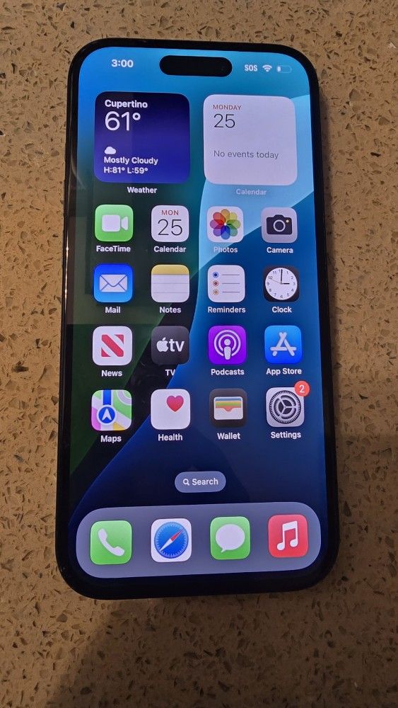 Apple iPhone 15 - 256gb - AT&T - Black