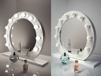 Brand New $160 White 28” Vanity Mirror w/ 10 Dimmable LED Light Bulbs, Hollywood Beauty Makeup USB Outlet