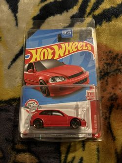 Hot Wheels Red Edition 6/12 (2021) '99 Honda Civic Type R EK9