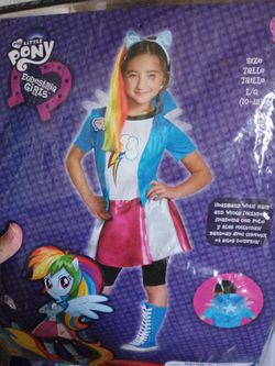 My little pony rainbow dash costume size Large 10/12