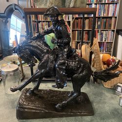 Frederic Remington “Cowboy” Large Bronze 22” Statue