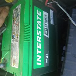 Inter State Car Battery Works Good 